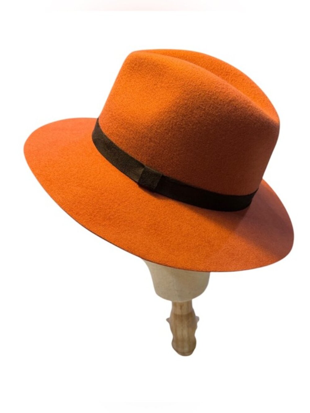 Sole Society 100% Wool Rancher Hat Terracotta Wide Brim Western Boho NWT - Picture 6 of 11